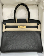 Load image into Gallery viewer, Hermes Birkin 30 Black Togo GHW