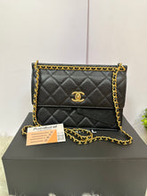 Load image into Gallery viewer, CHANEL Caviar Quilted Wallet on Chain Flapbag Black
