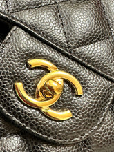 Load image into Gallery viewer, CHANEL Caviar Quilted Double Flap Jumbo