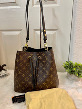 Load image into Gallery viewer, LOUIS VUITTON Black Monogram Canvas Neonoe Bag