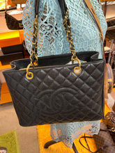 Load image into Gallery viewer, CHANEL Caviar Grand Shopping Tote GST Black
