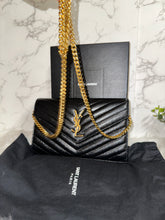 Load image into Gallery viewer, YSL Envelope Wallet on Chain - Black