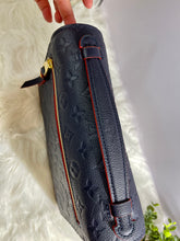 Load image into Gallery viewer, LOUIS VUITTON Blue Monogram Empreinte Leather Pochette Metis