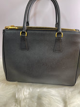 Load image into Gallery viewer, PRADA Black Saffiano Leather Zip Tote LARGE