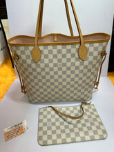 Load image into Gallery viewer, LOUIS VUITTON Damier Azur Neverfull MM
