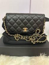 Load image into Gallery viewer, CHANEL Caviar Quilted Wallet On Chain - Black

