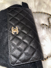 Load image into Gallery viewer, CHANEL Caviar Quilted Wallet On Chain - Black
