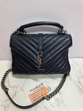 Load image into Gallery viewer, YSL Chevron Quilt College - Navy Blue
