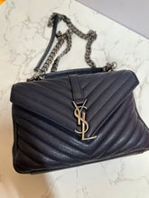 Load image into Gallery viewer, YSL Chevron Quilt College - Navy Blue
