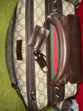 Load image into Gallery viewer, GUCCI Supreme Monogram Striped Luggage Bag
