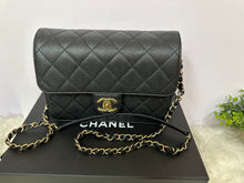 Load image into Gallery viewer, CHANEL Like A Wallet Flap - Black Caviar
