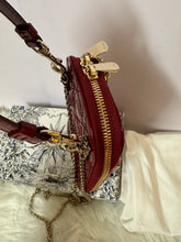 Load image into Gallery viewer, CHRISTIAN DIOR Call'in Dior Phone Holder Cherry Red Patent
