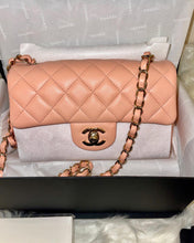 Load image into Gallery viewer, CHANEL 22C Mini Flap Bag Peach ( BRAND NEW!! )
