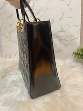 Load image into Gallery viewer, CHRISTIAN DIOR Lady Dior Black Patent Large
