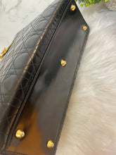 Load image into Gallery viewer, CHRISTIAN DIOR Lady Dior Black Patent Large
