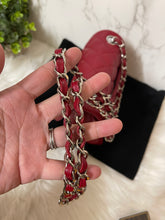 Load image into Gallery viewer, CHANEL 17B Red Caviar Square Mini Classic Flap

