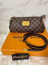Load image into Gallery viewer, LOUIS VUITTON Eva Clutch Damier Ebene Canvas
