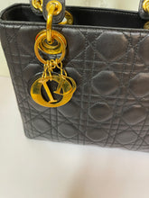 Load image into Gallery viewer, CHRISTIAN DIOR Lady Dior Black - Medium
