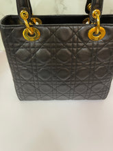 Load image into Gallery viewer, CHRISTIAN DIOR Lady Dior Black - Medium
