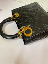 Load image into Gallery viewer, CHRISTIAN DIOR Lady Dior Black - Medium
