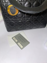 Load image into Gallery viewer, CHRISTIAN DIOR Lady Dior Black - Medium
