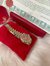 Load image into Gallery viewer, Rolex Datejust Steel Yellow Gold Red Vignette Diamond Ladies Watch 26 mm
