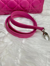 Load image into Gallery viewer, CHRISTIAN DIOR Lambskin Cannage Medium Lady Dior Pink
