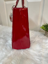 Load image into Gallery viewer, CHRISTIAN DIOR Lady Dior Patent Leather Cannage Red (Large)
