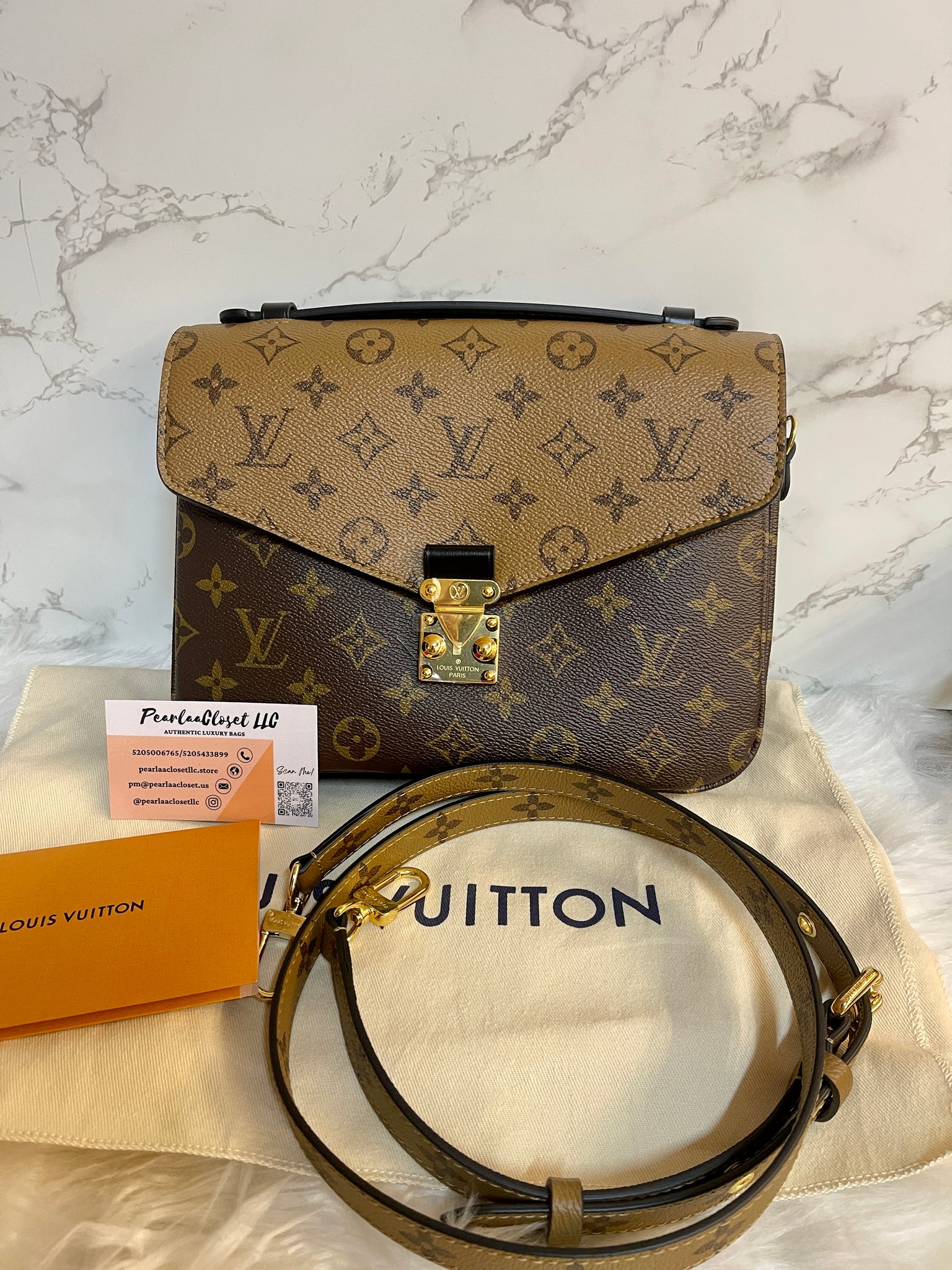 Louis Vuitton LV Reverse Pochette Metis M44876, Luxury, Bags