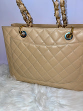 Load image into Gallery viewer, CHANEL Quilted Caviar Grand Shopping Tote GHW Beige
