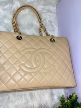 Load image into Gallery viewer, CHANEL Quilted Caviar Grand Shopping Tote GHW Beige
