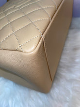 Load image into Gallery viewer, CHANEL Quilted Caviar Grand Shopping Tote GHW Beige
