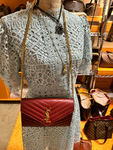 Load image into Gallery viewer, YSL Quilted Envelope Wallet on Chain
