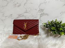 Load image into Gallery viewer, YSL Quilted Envelope Wallet on Chain
