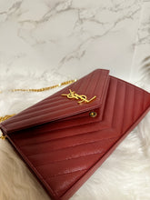 Load image into Gallery viewer, YSL Quilted Envelope Wallet on Chain
