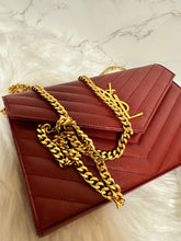 Load image into Gallery viewer, YSL Quilted Envelope Wallet on Chain
