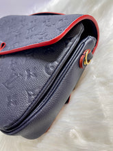 Load image into Gallery viewer, LOUIS VUITTON Blue Monogram Empreinte Leather Pochette Metis
