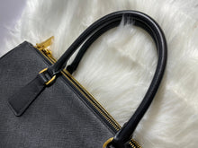 Load image into Gallery viewer, PRADA Black Saffiano Leather Zip Tote LARGE
