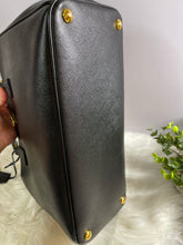 Load image into Gallery viewer, PRADA Black Saffiano Leather Zip Tote LARGE
